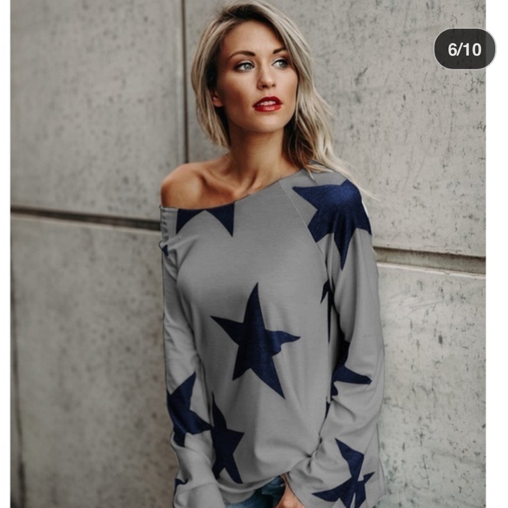 Off the shoulder Star ⭐️ Top